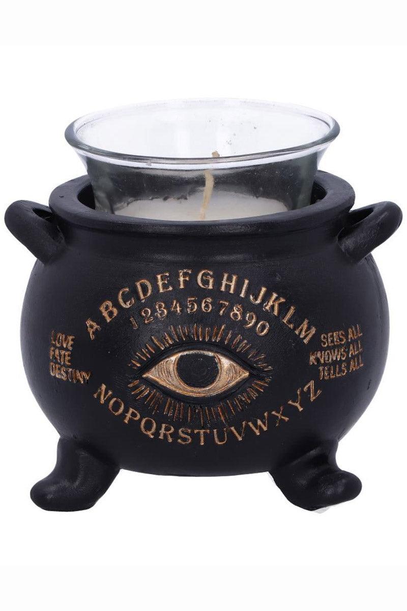 All Seeing Eye Witches Cauldron Tealight Candle Holder - housewares - VampireFreaks - Nemesis Now