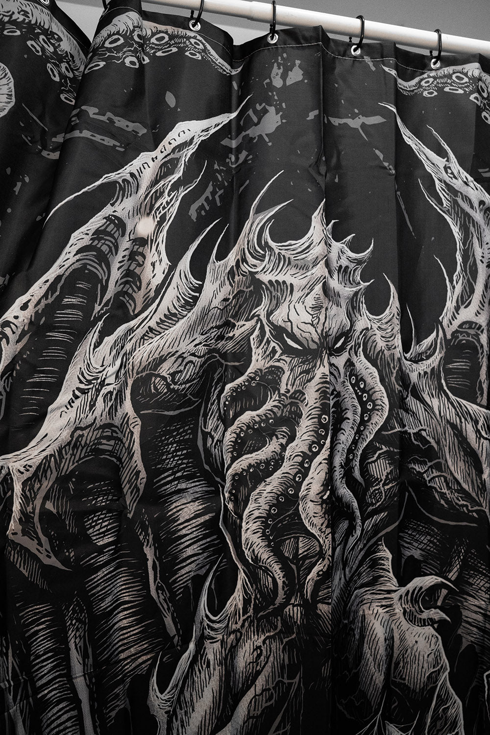 goth Cthulhu shower curtain