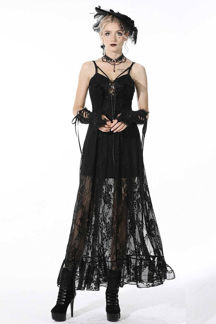 Always October Lace Maxi Dress - Dresses - VampireFreaks - Dark In Love