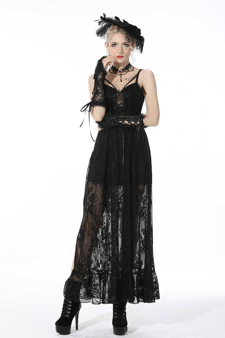 Always October Lace Maxi Dress - Dresses - VampireFreaks - Dark In Love