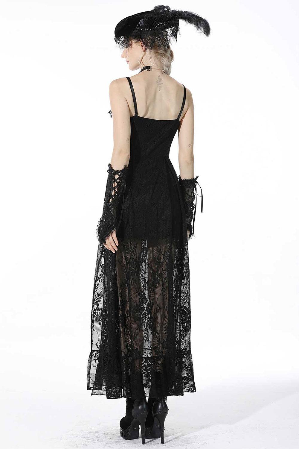 Always October Lace Maxi Dress - Dresses - VampireFreaks - Dark In Love