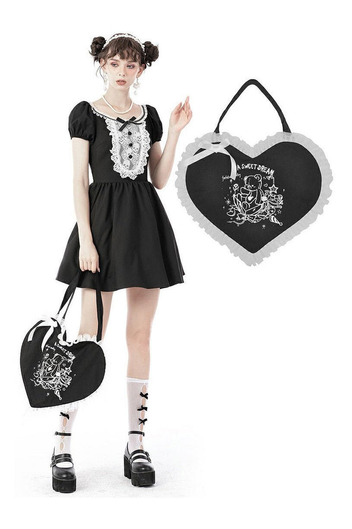 Always Sleepy Lolita Heart Bag - bags & wallets - VampireFreaks - Dark In Love