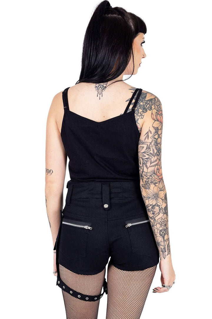 Alyana Shorts [BLACK] - womens bottoms - VampireFreaks - Poizen Industries