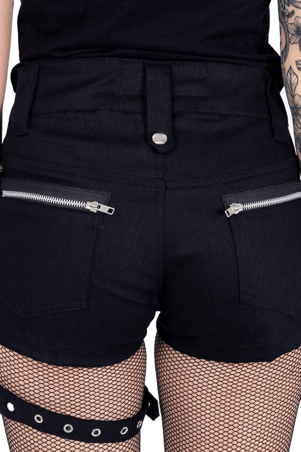 Alyana Shorts [BLACK] - womens bottoms - VampireFreaks - Poizen Industries