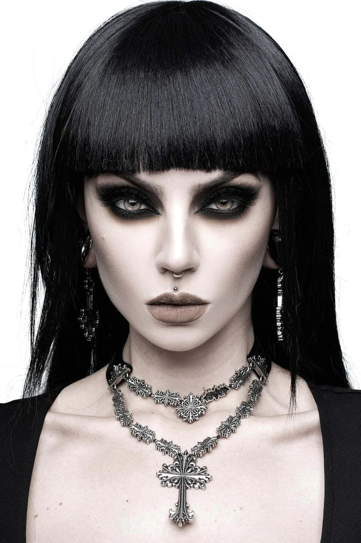 Amdis Cross Necklace - jewelry - VampireFreaks - Killstar