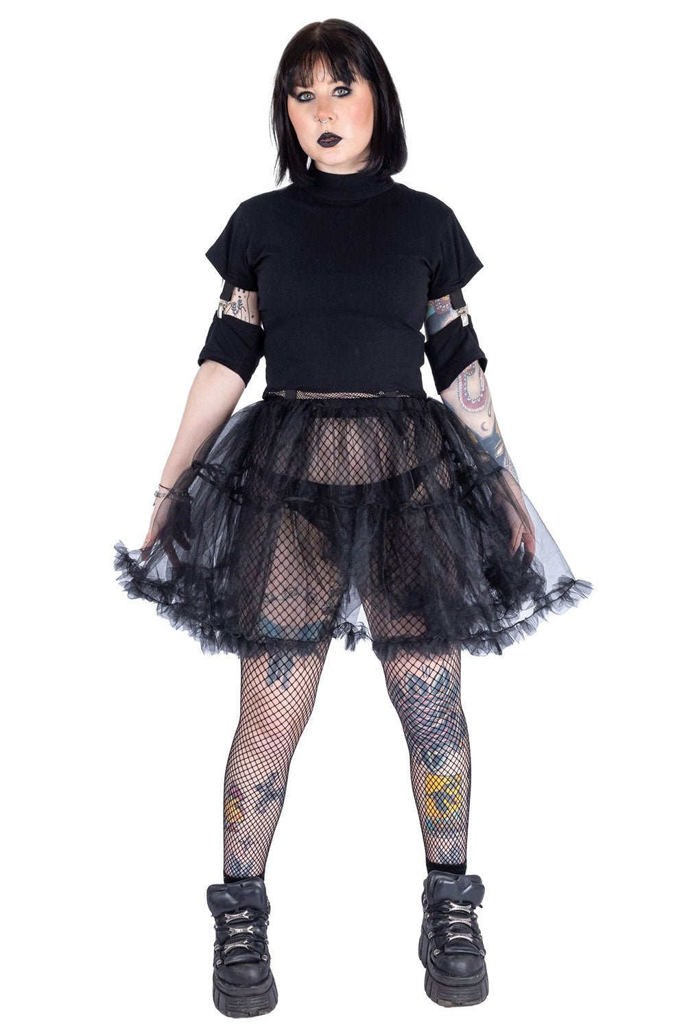 Amira Midi Tutu [BLACK] - skirts - VampireFreaks - Poizen Industries