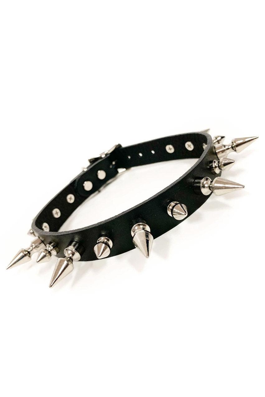 Anarchy Addict Spiked Collar - chokers - VampireFreaks - Funk Plus