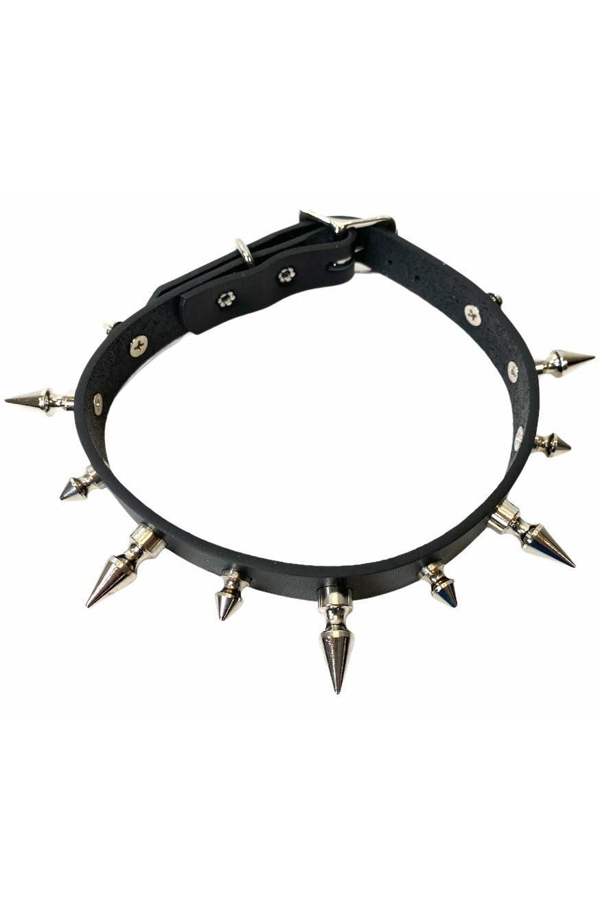 Anarchy Addict Spiked Collar - chokers - VampireFreaks - Funk Plus