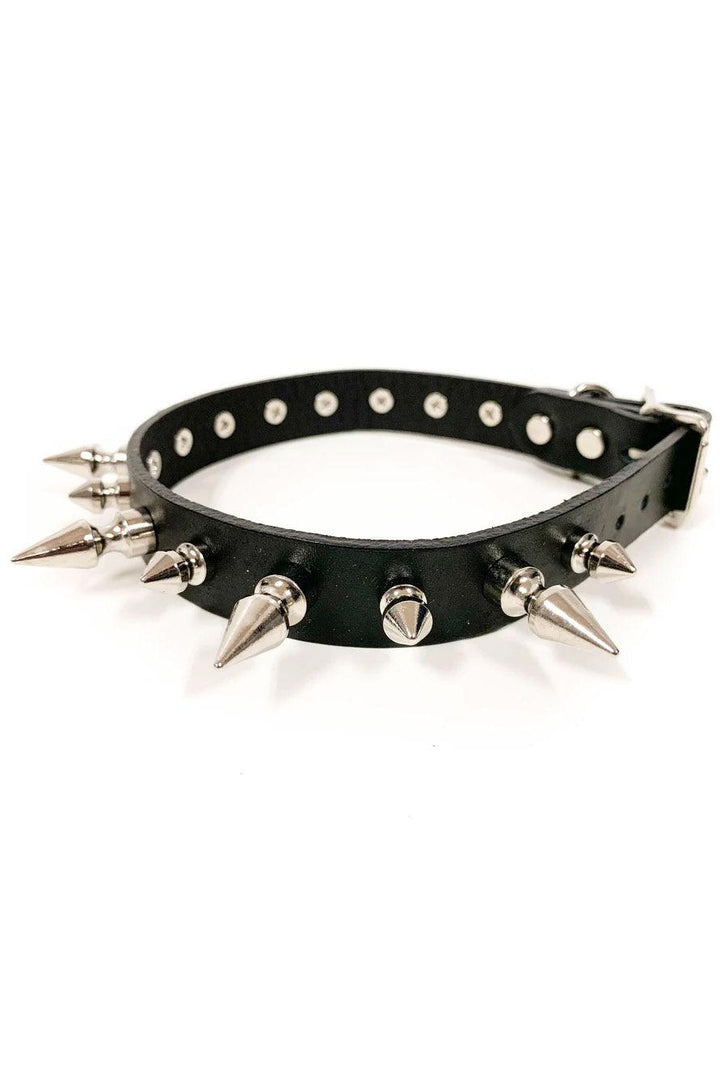 Anarchy Addict Spiked Collar - chokers - VampireFreaks - Funk Plus