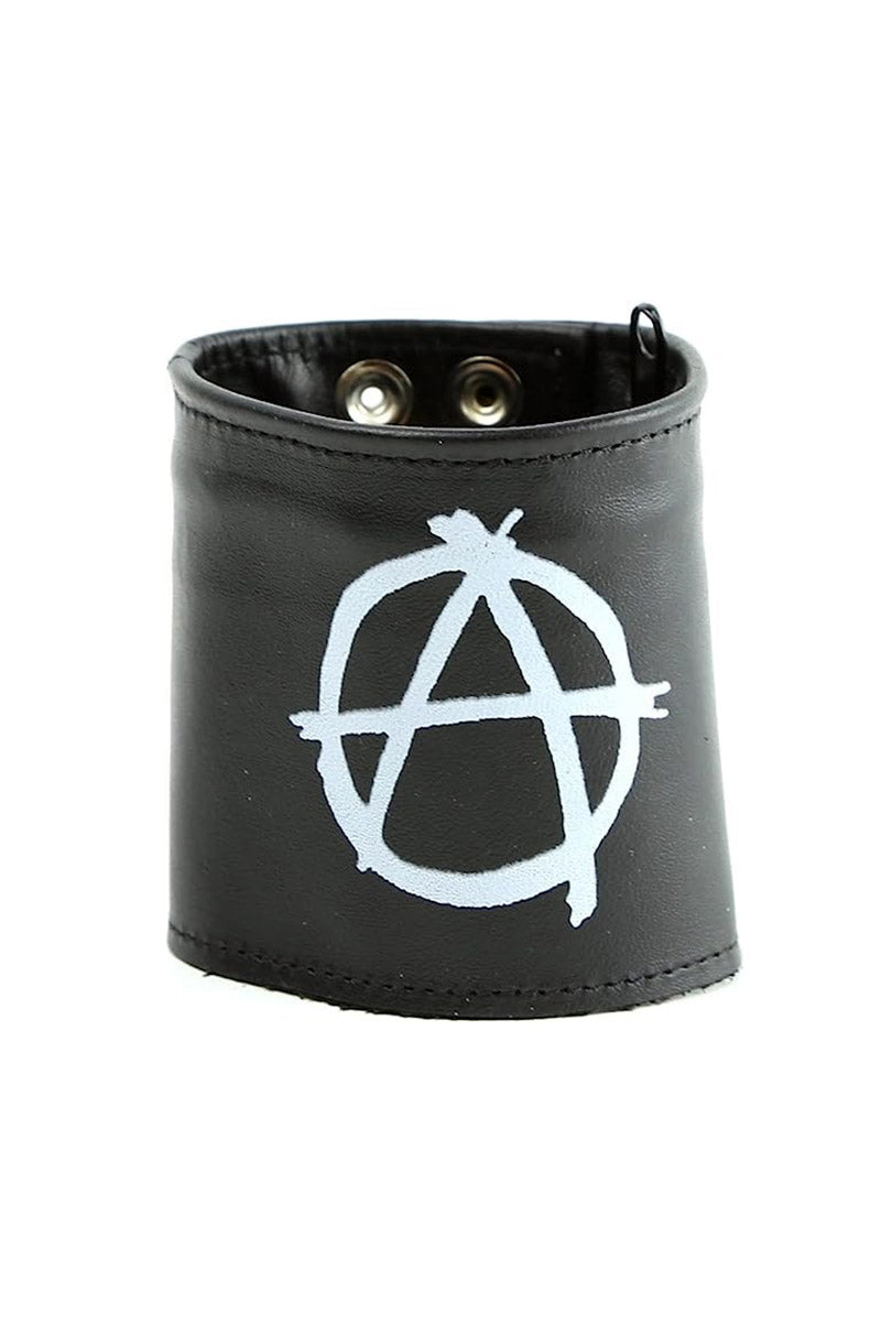 Anarchy Leather Cuff Bracelet