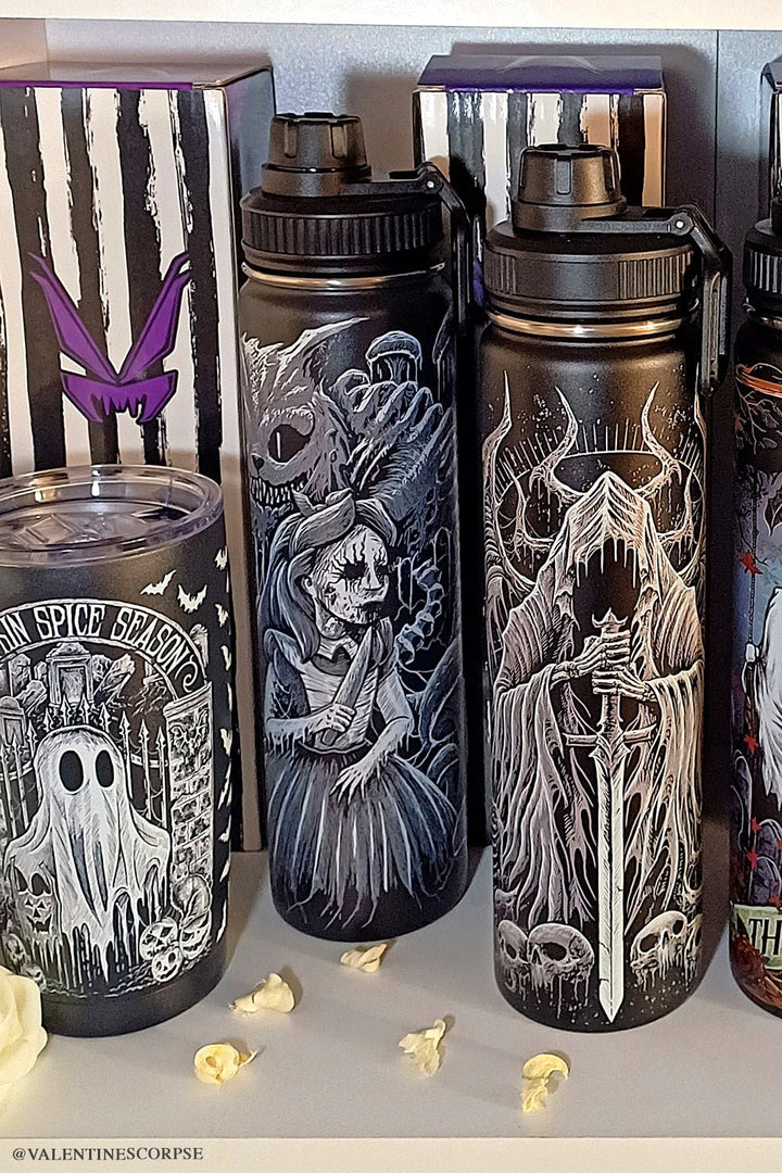 Angel of Death 24 Oz Water Bottle Tumbler - housewares - VampireFreaks - VampireFreaks