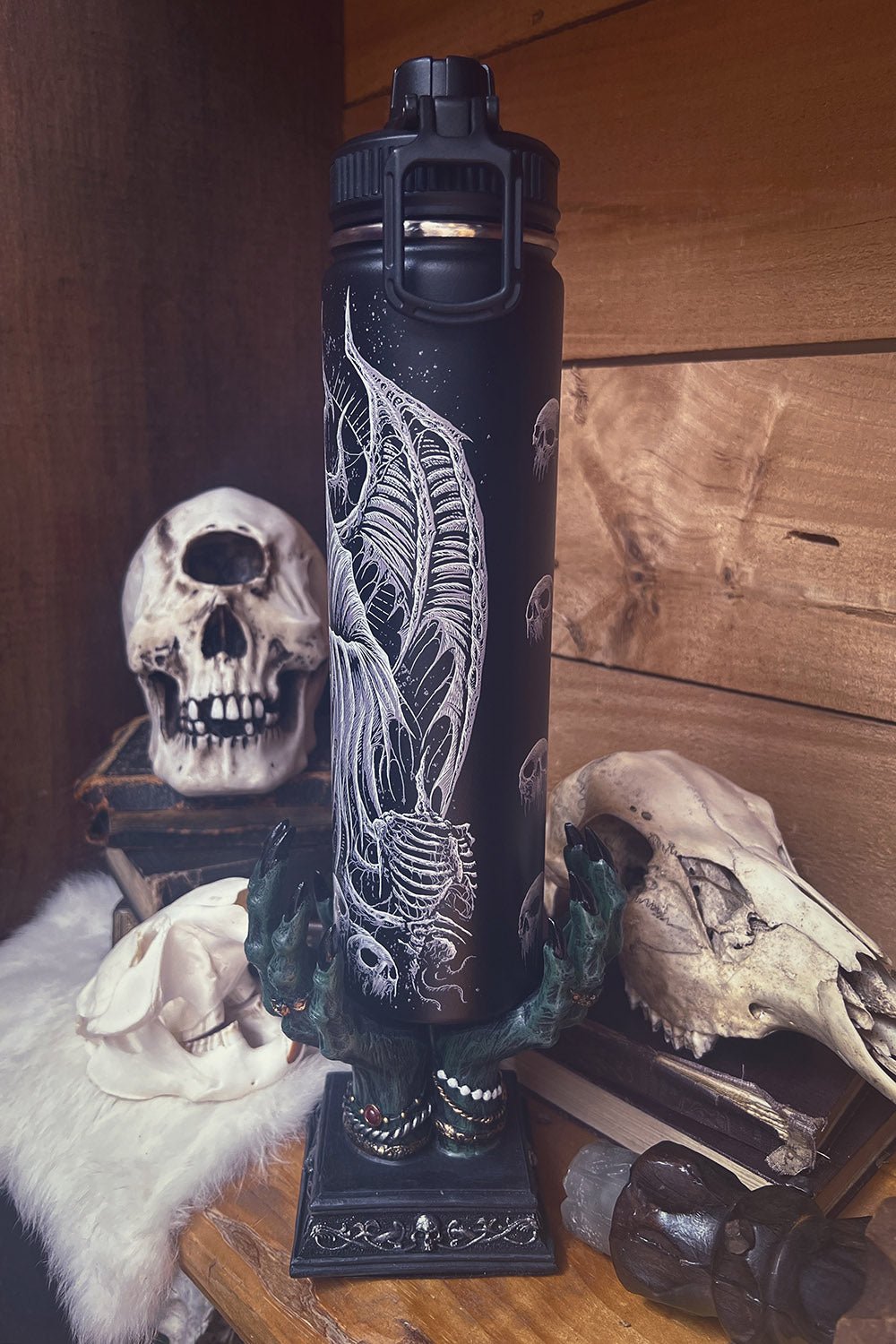 Angel of Death 24 Oz Water Bottle Tumbler - housewares - VampireFreaks - VampireFreaks