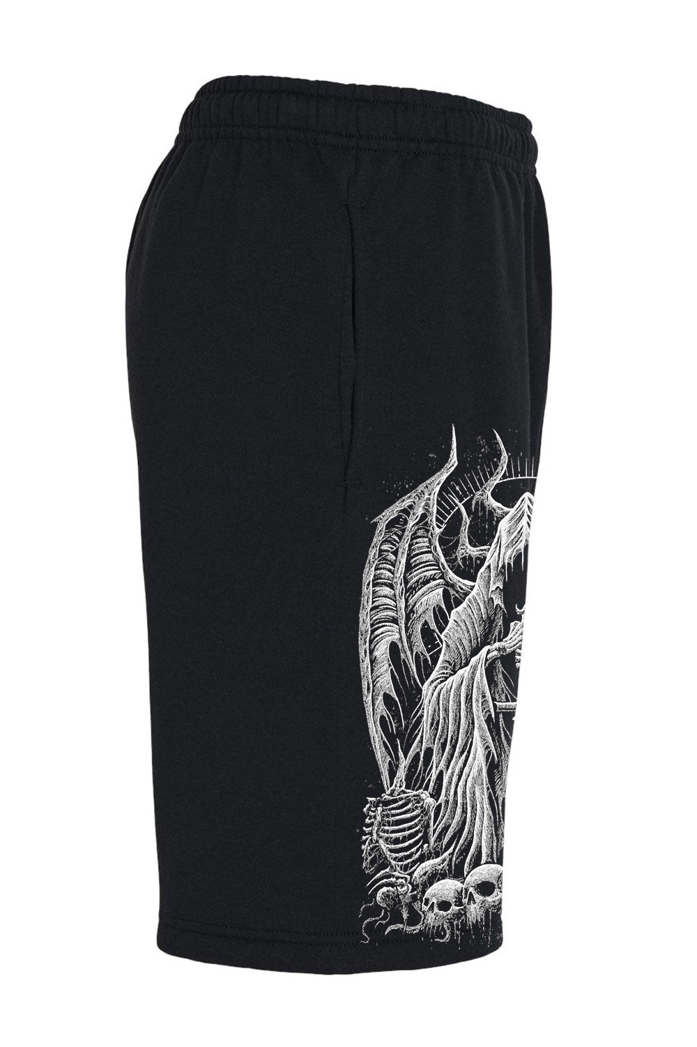 mens gothic sweat shorts