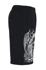mens gothic sweat shorts