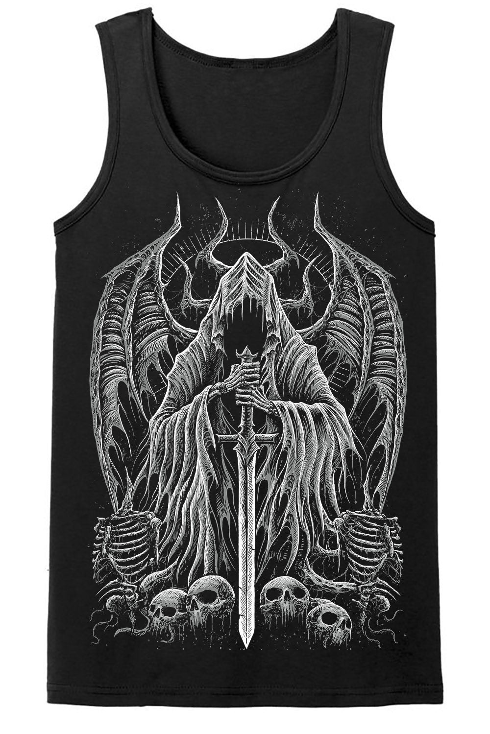 Angel of Death T-shirt [GRAY] - graphic t-shirt - VampireFreaks - VampireFreaks