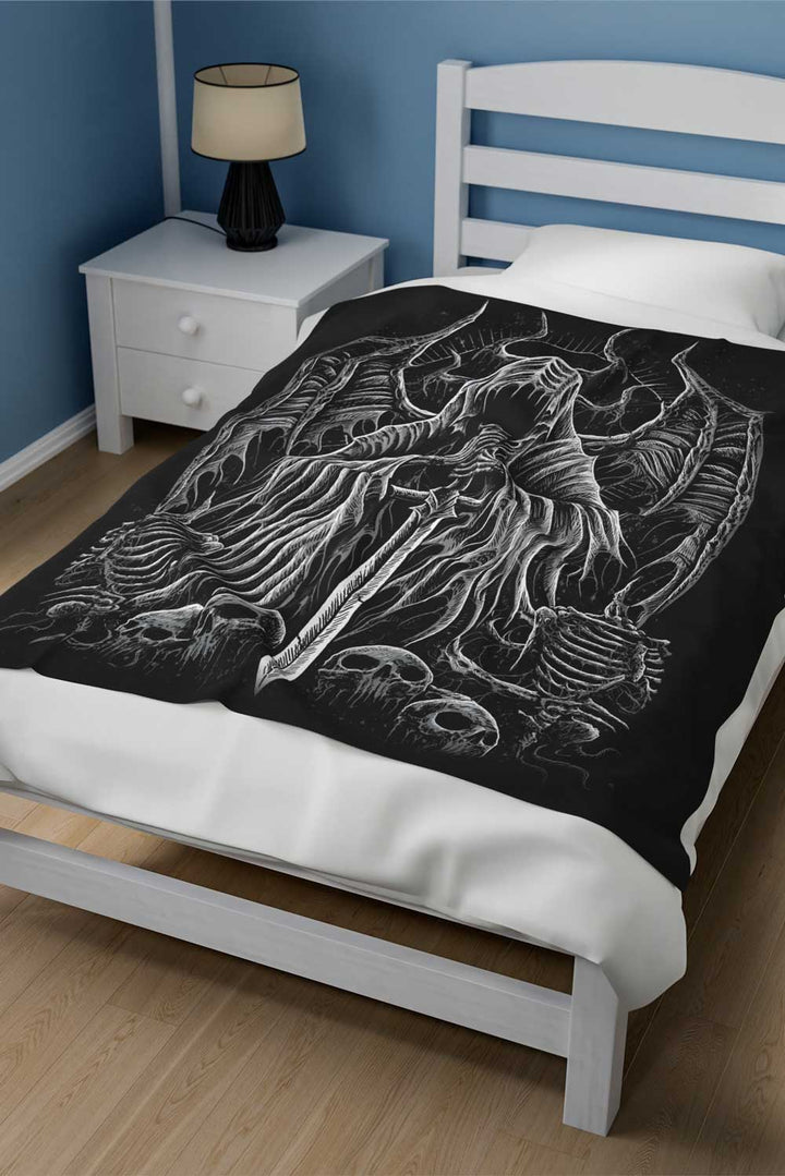 Angel of Death Throw Blanket - housewares - VampireFreaks - VampireFreaks