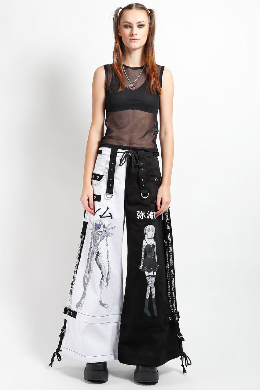 Tripp NYC × DEATH NOTE Split Pants レム×ミサ TRIPP NYC - TRIPP NYC X DEATH NOTE - REM & MISA PANTS