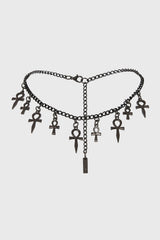 trad goth choker necklace 