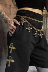 ankh symbol sweat shorts by vampirefreaks