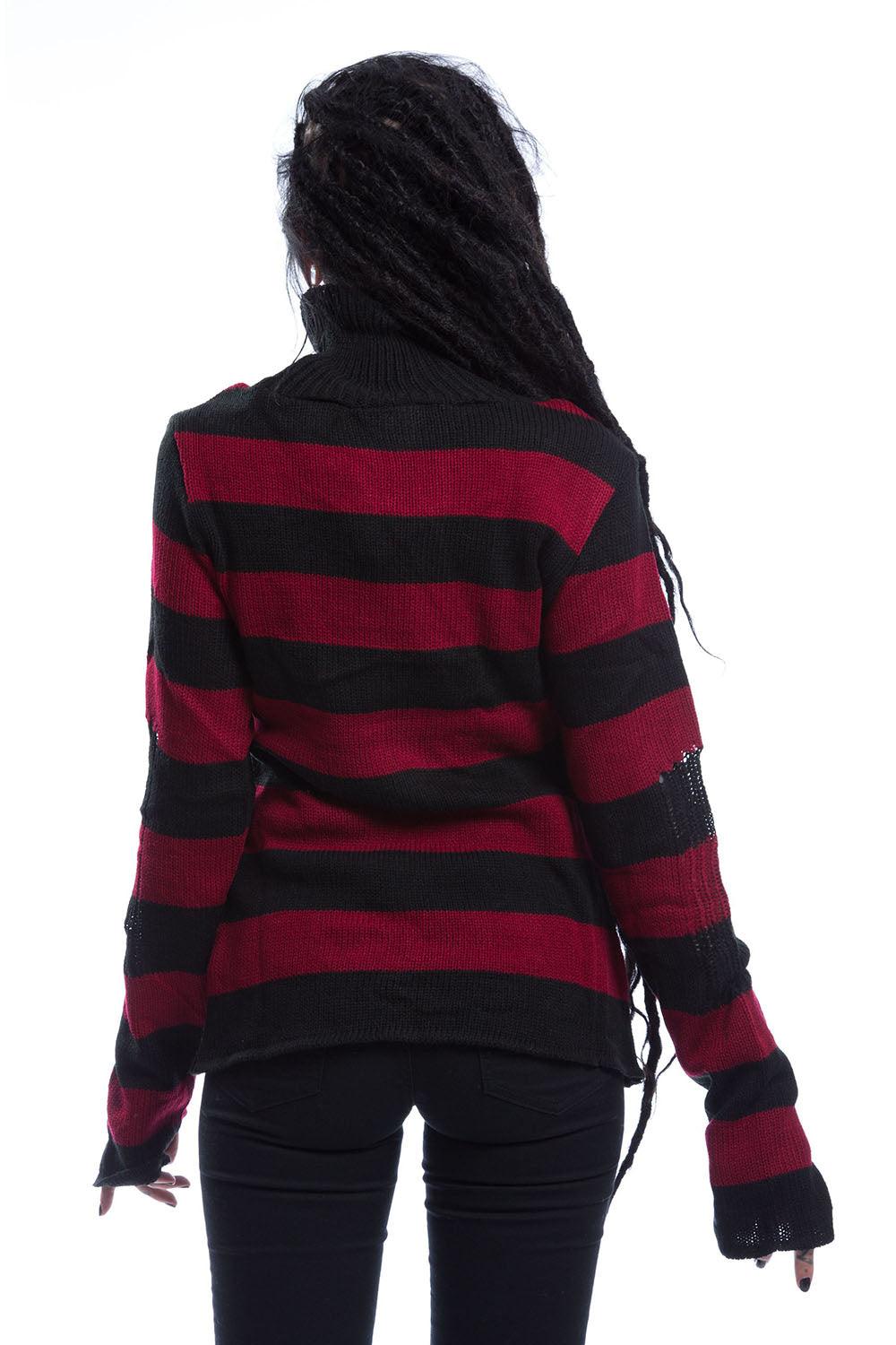 Annabella Top [Black/Red] - womens tops - VampireFreaks - Poizen Industries