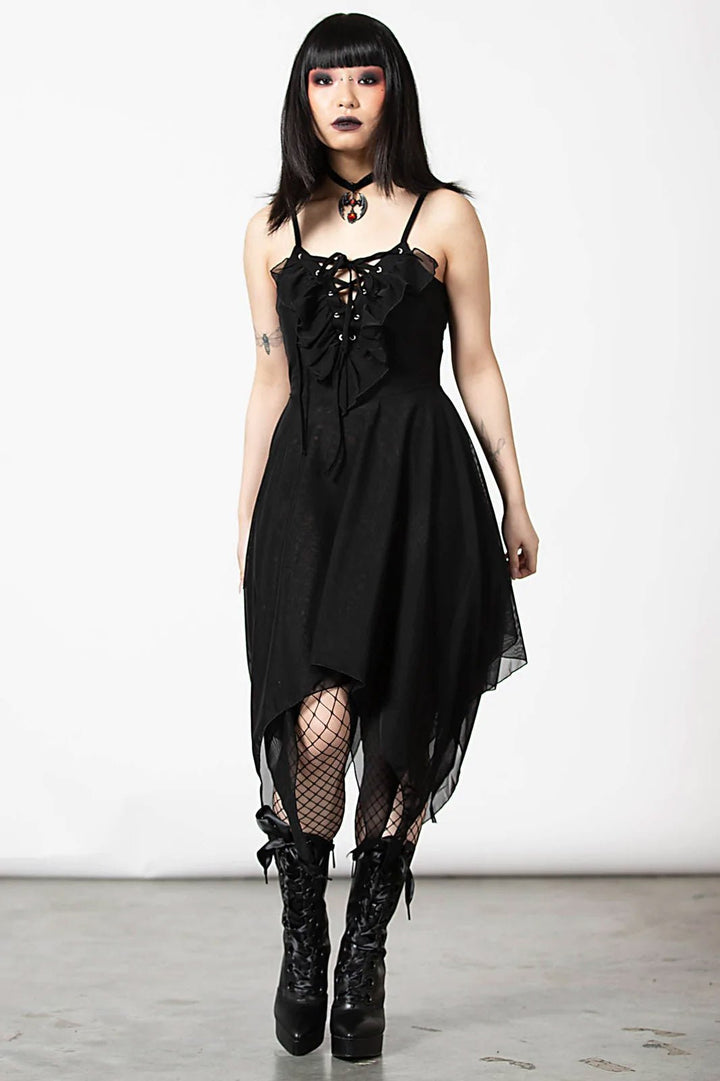 Anshee Lace - Up Dress - dresses - VampireFreaks - Killstar