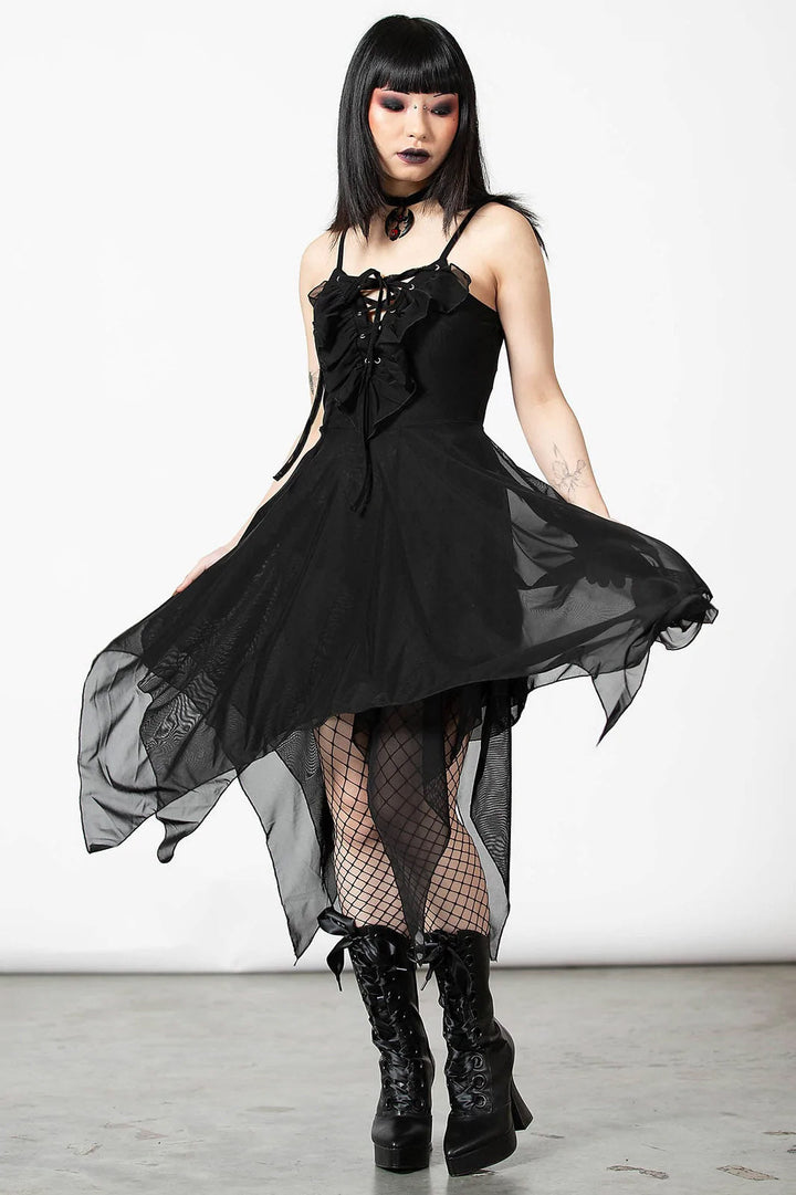 Anshee Lace - Up Dress - dresses - VampireFreaks - Killstar