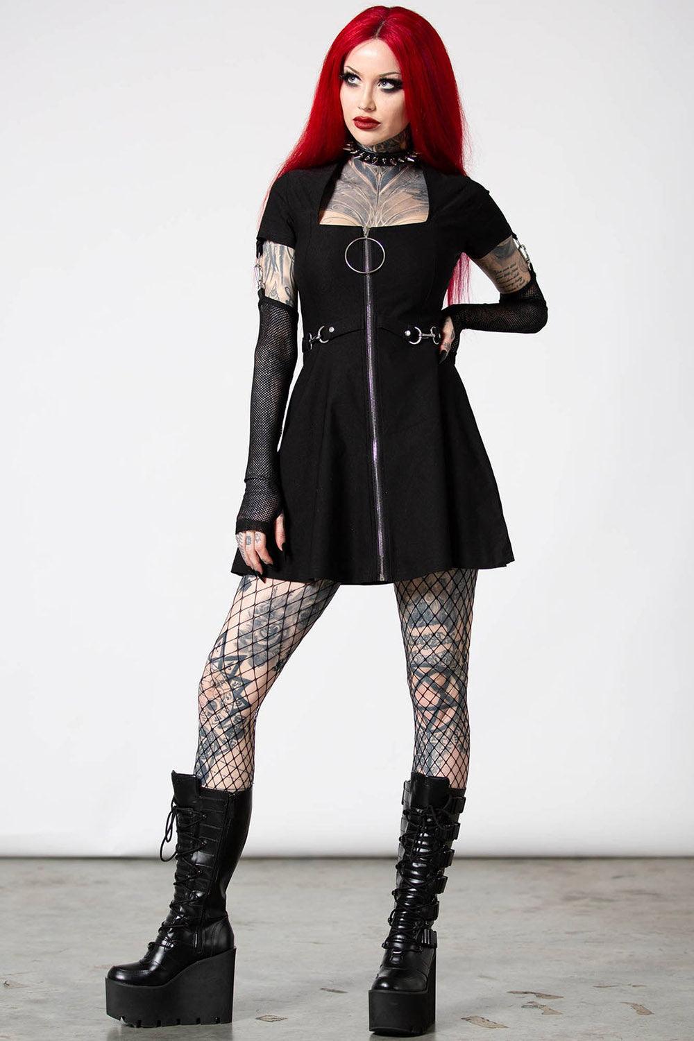 Anti Everything Zip Dress - dresses - VampireFreaks - Killstar