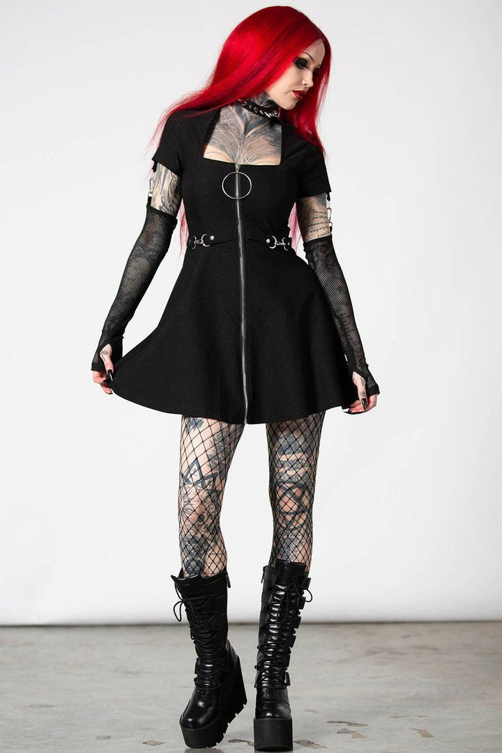 Anti Everything Zip Dress - dresses - VampireFreaks - Killstar