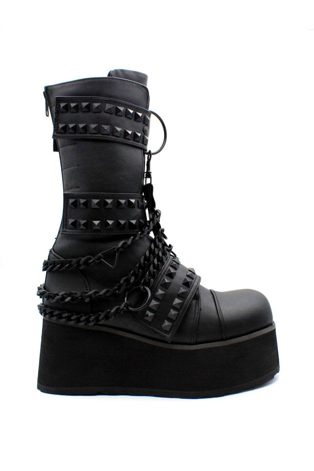 Apocalyptic Punk TRA138 Platform Boots - mens shoes - VampireFreaks - Demonia