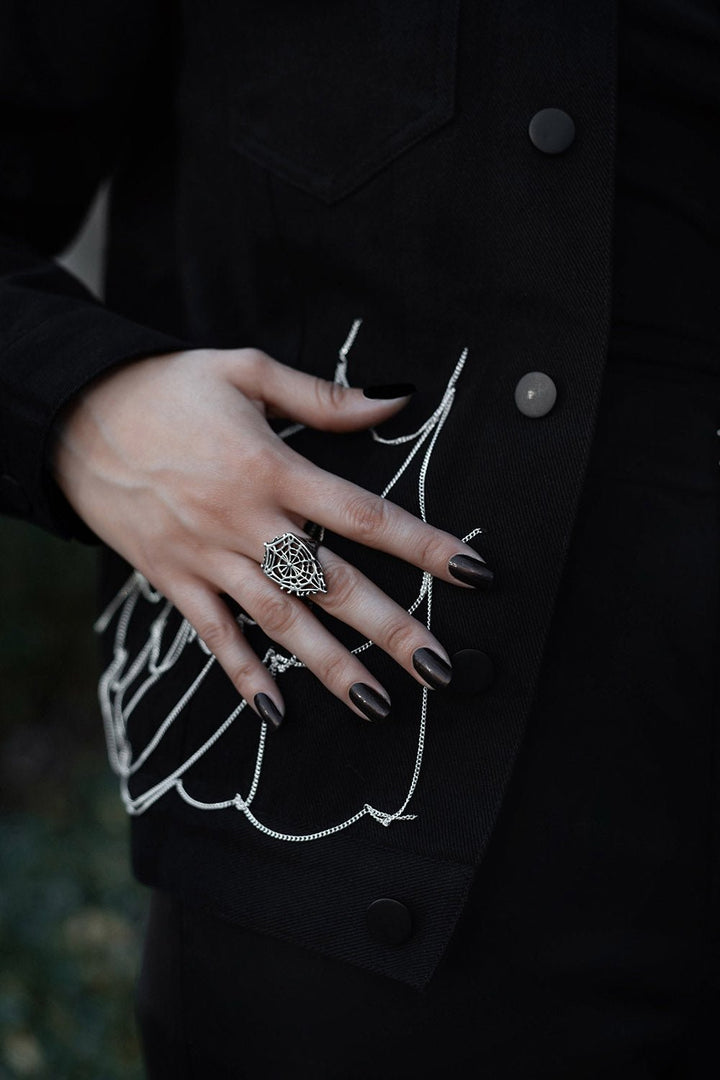 Arachne Ring - jewelry - VampireFreaks - Lively Ghosts