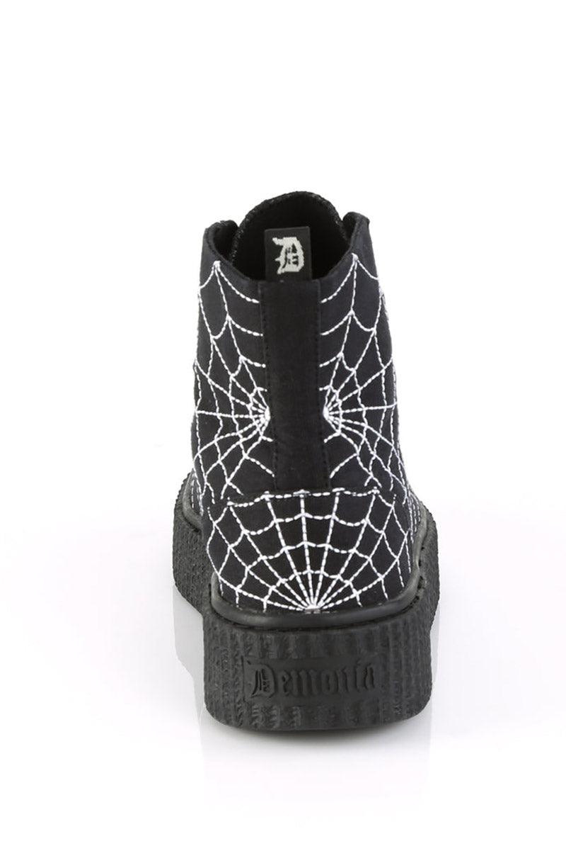 Arachnophobia Creeper Sneakers [SNEEKER - 250 High Tops] - mens shoes - VampireFreaks - Demonia