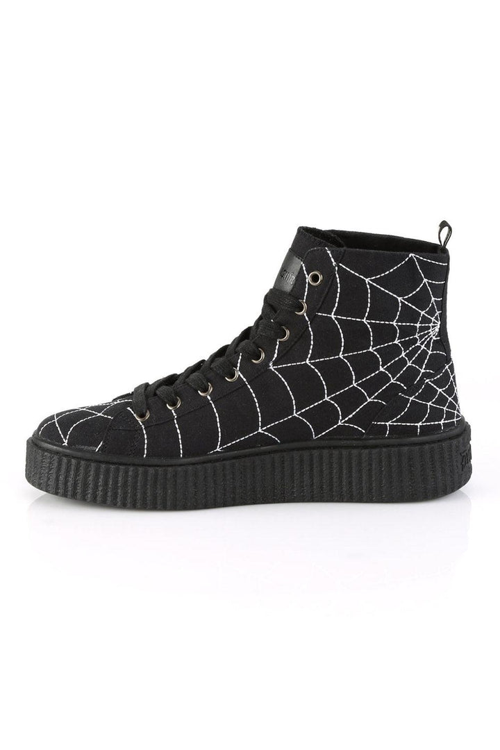 Arachnophobia Creeper Sneakers [SNEEKER - 250 High Tops] - mens shoes - VampireFreaks - Demonia