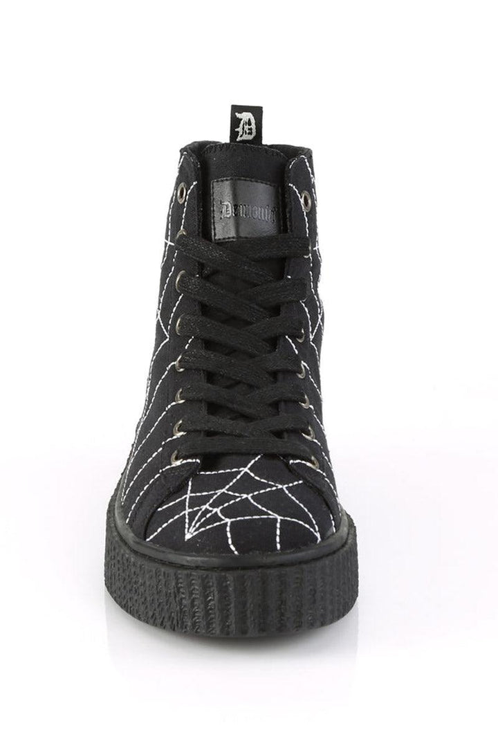 Arachnophobia Creeper Sneakers [SNEEKER - 250 High Tops] - mens shoes - VampireFreaks - Demonia