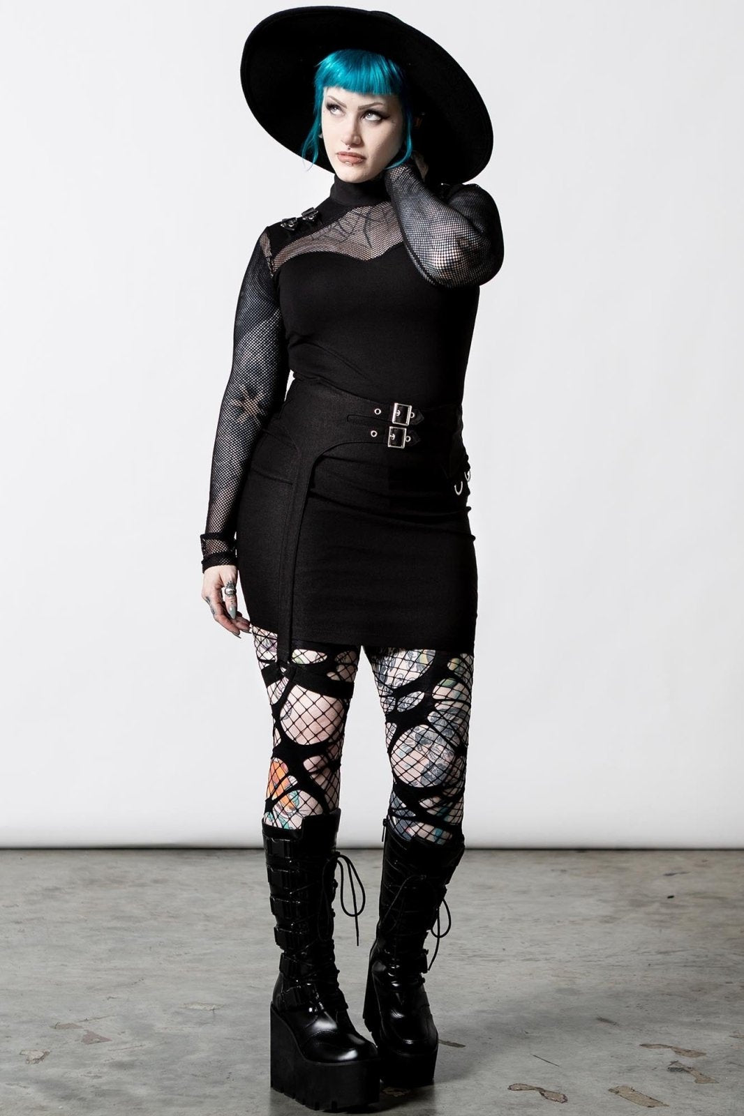 Arch Enemies Fishnet Top - womens tops - VampireFreaks - Killstar