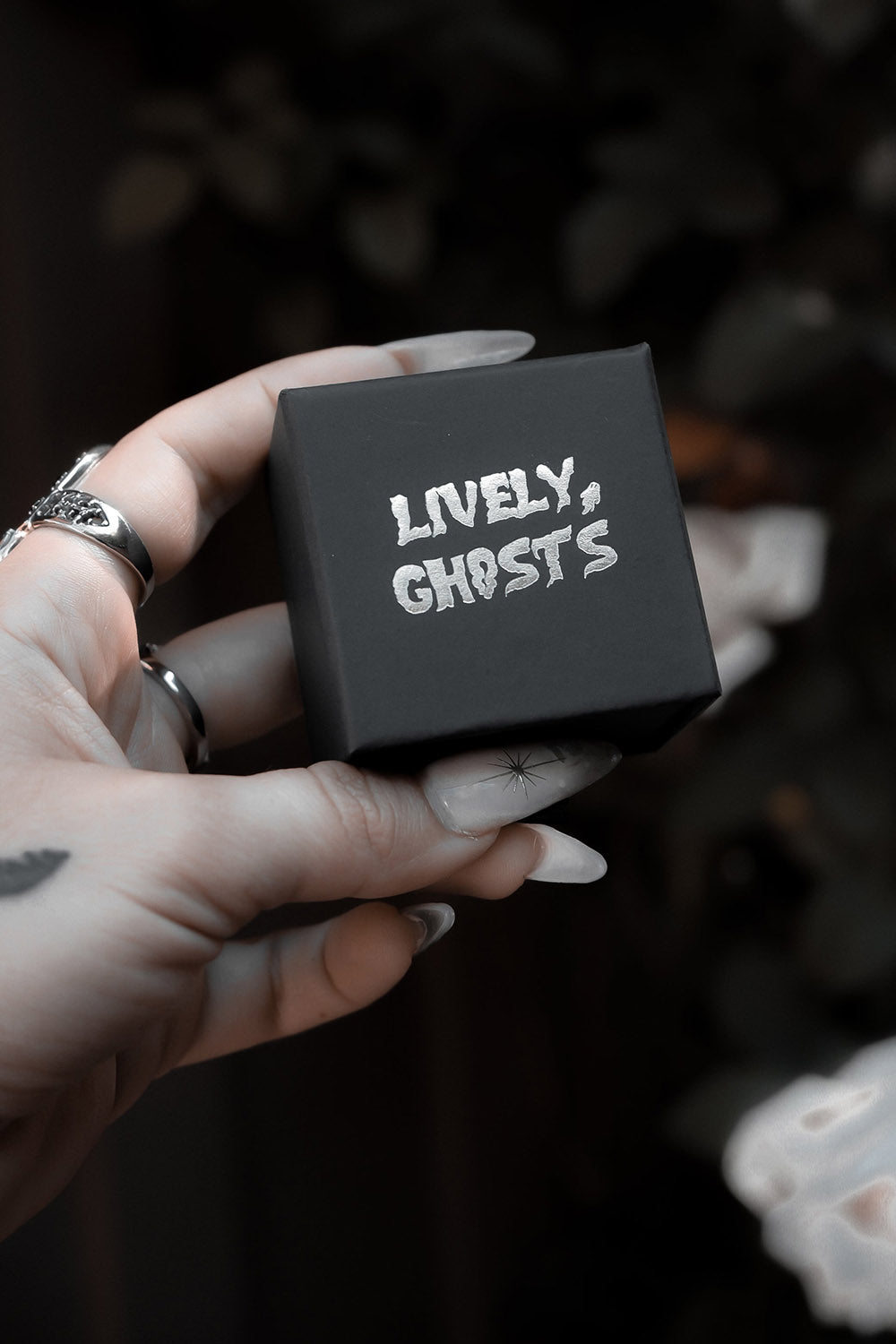 box for a gothic architecture stainless steel gothic ring