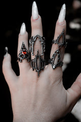 womens elegant gothic architecture stainless steel gothic rings