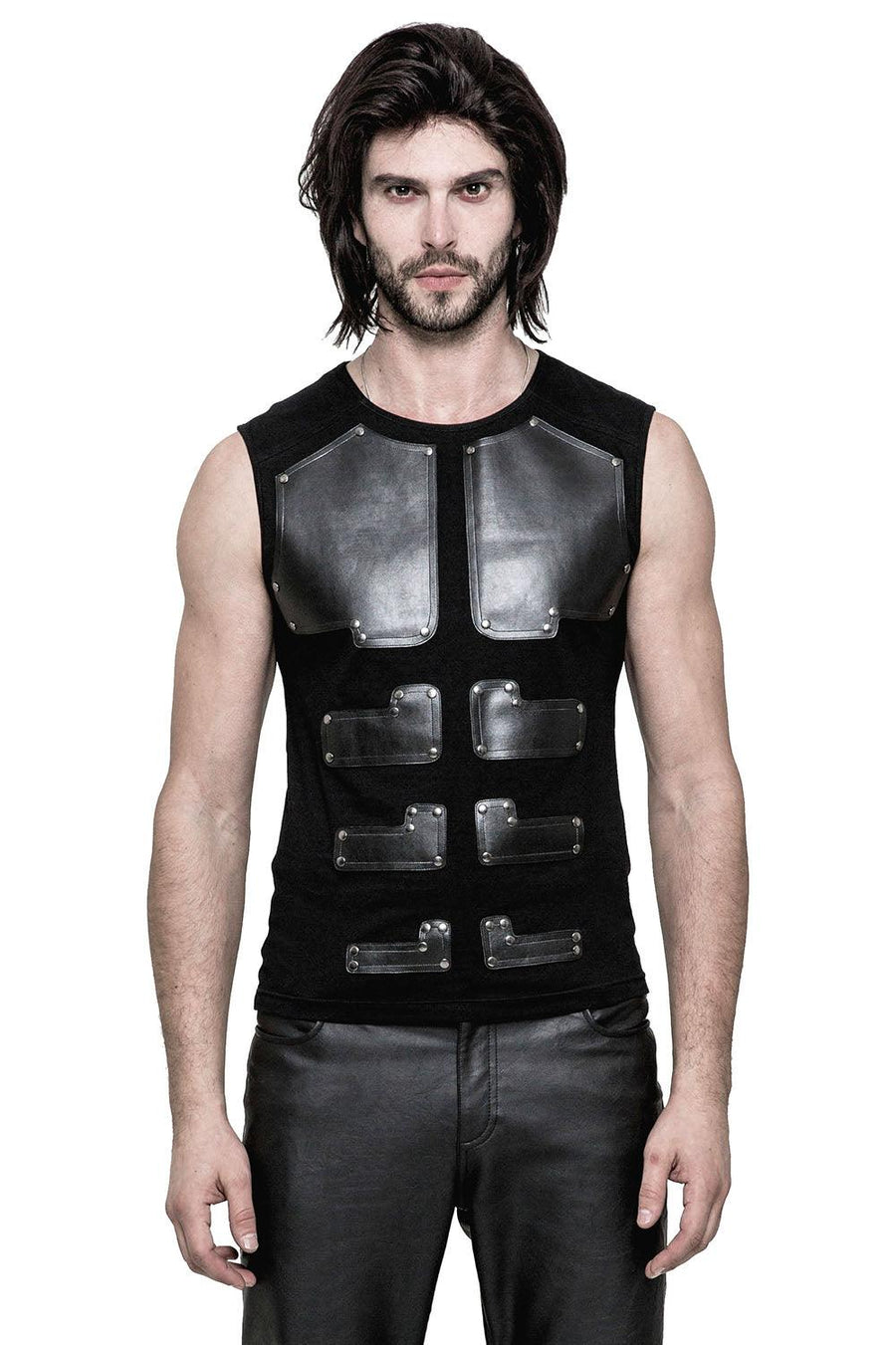 Armour Sleeveless Top - mens tops - VampireFreaks - Punk Rave