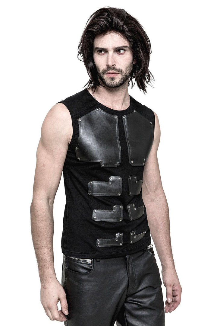 Armour Sleeveless Top - mens tops - VampireFreaks - Punk Rave