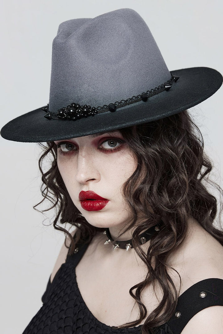 Ash Wednesday Hat [BLACK/GREY] - hats & scarves & headwear - VampireFreaks - Punk Rave