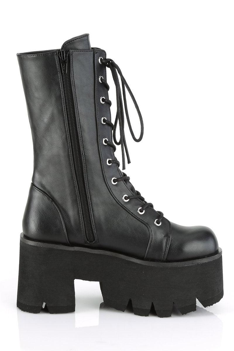 Ashes to ASHES - 105 Boots [Black Vegan Leather] - womens shoes - VampireFreaks - Demonia