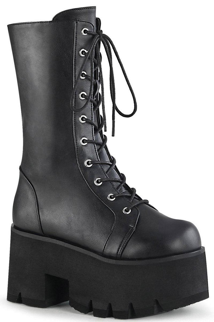 Ashes to ASHES - 105 Boots [Black Vegan Leather] - womens shoes - VampireFreaks - Demonia