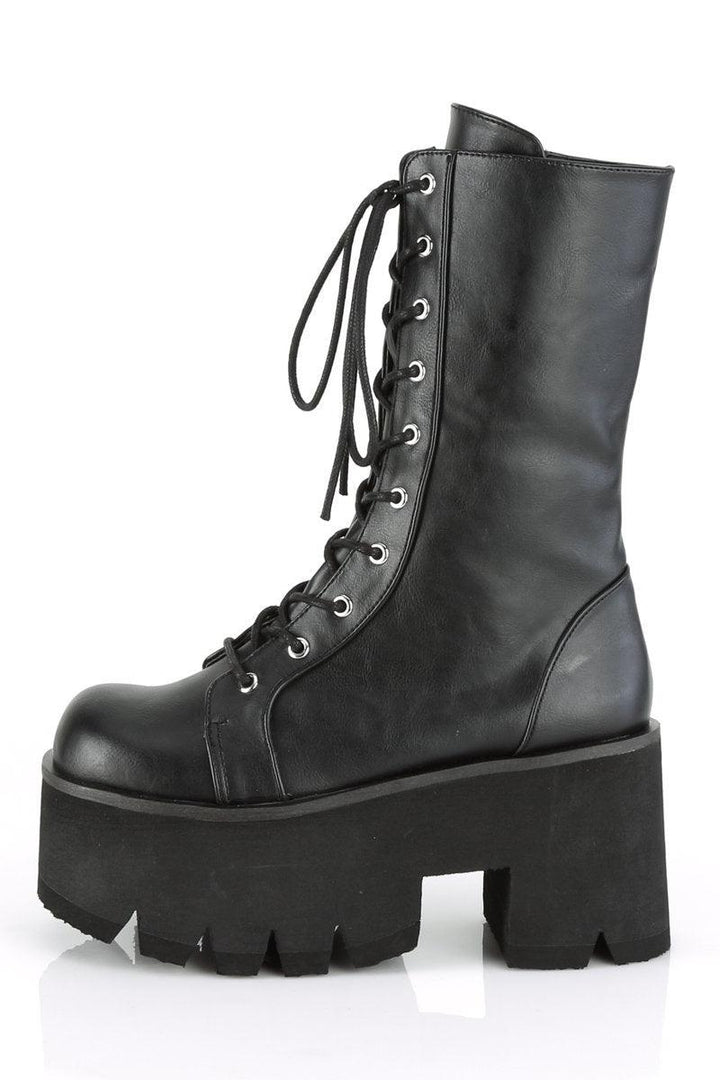 Ashes to ASHES - 105 Boots [Black Vegan Leather] - womens shoes - VampireFreaks - Demonia