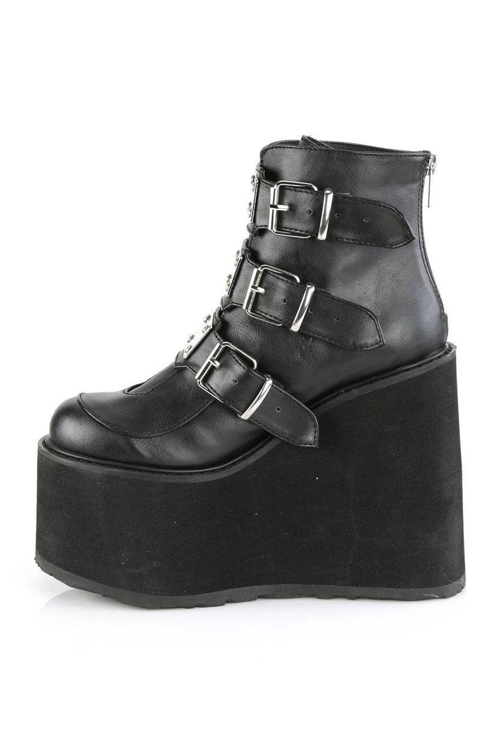 Ashes to Ashes Ankle Boots [SWING - 105] - womens shoes - VampireFreaks - Demonia