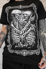 skeleton graphic t-shirt
