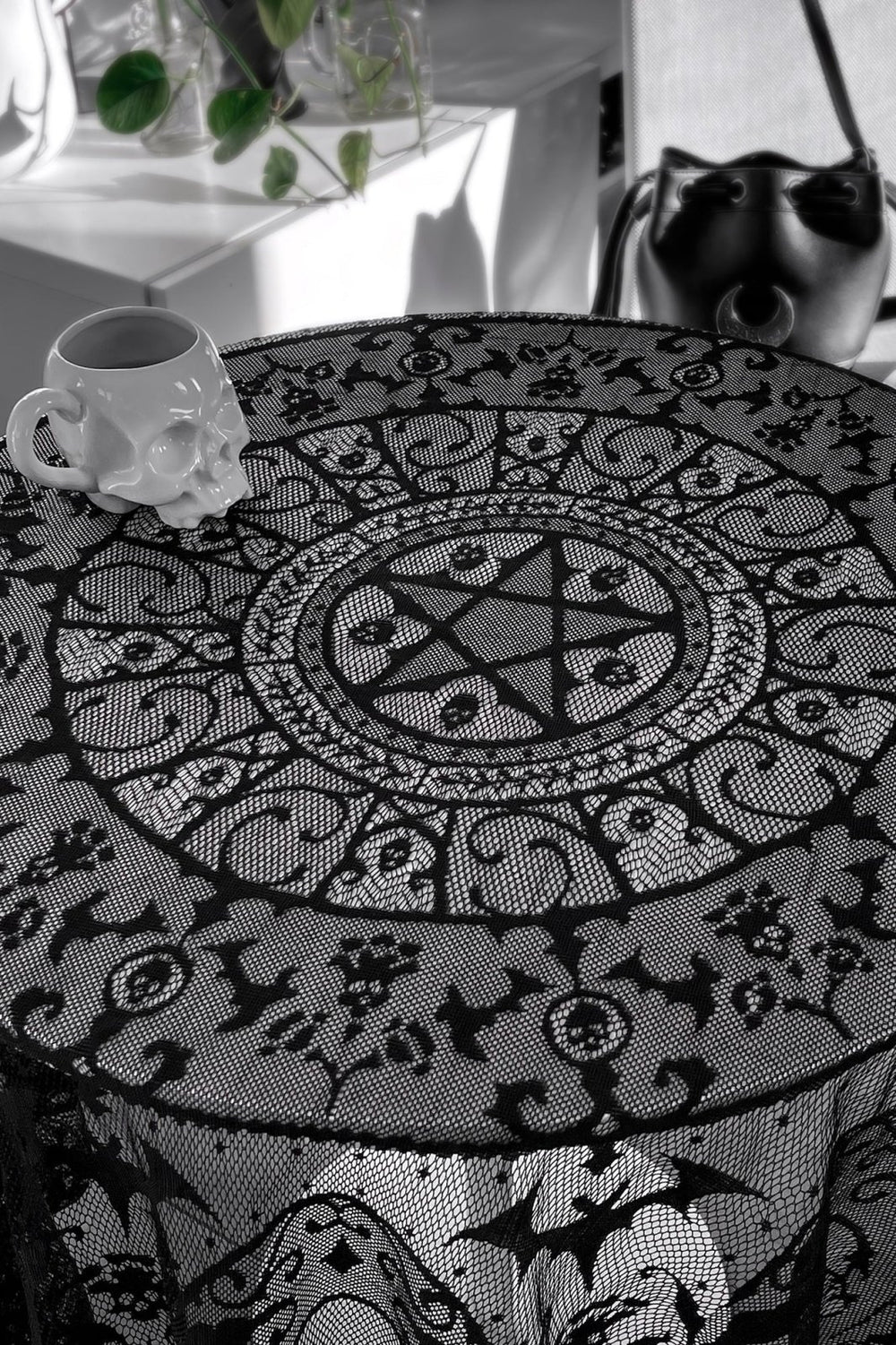 Asra Lace Tablecloth - housewares - VampireFreaks - Killstar