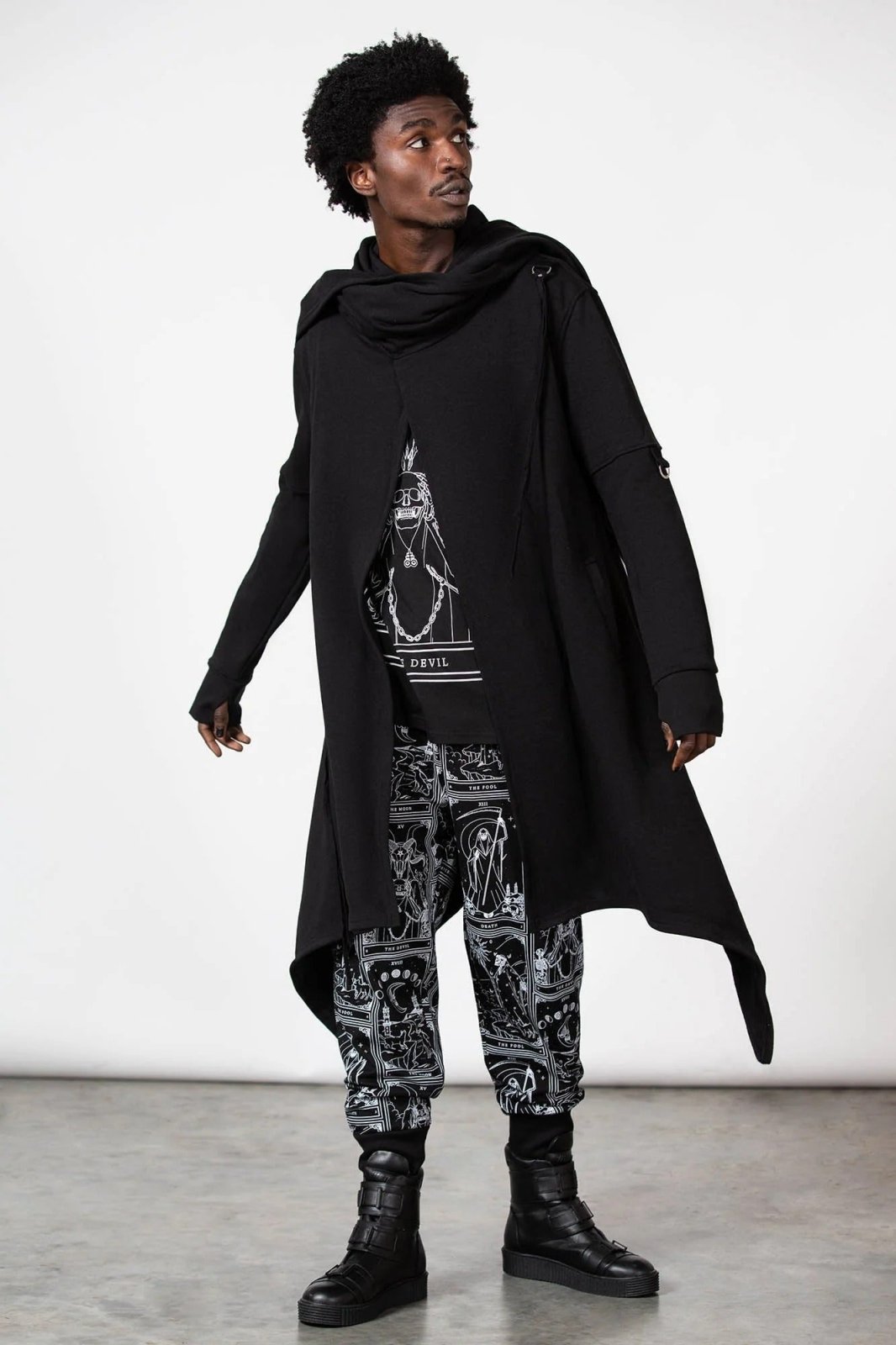 Assassins Hooded Cardigan [UNISEX] - mens outerwear - VampireFreaks - Killstar