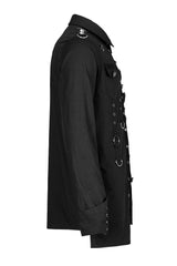 punk asymmetric hem long sleeve shirt