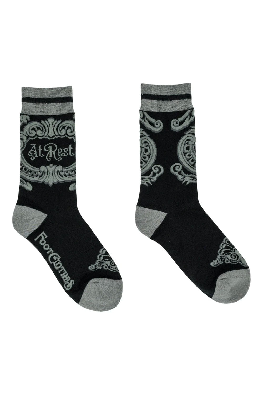cute fun gothic at rest socks from foot clothes