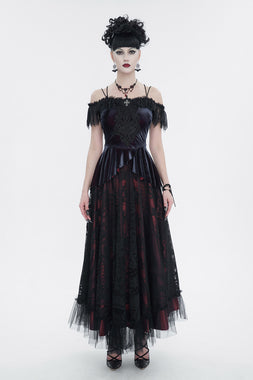 Victorian Goth Velvet Blouse