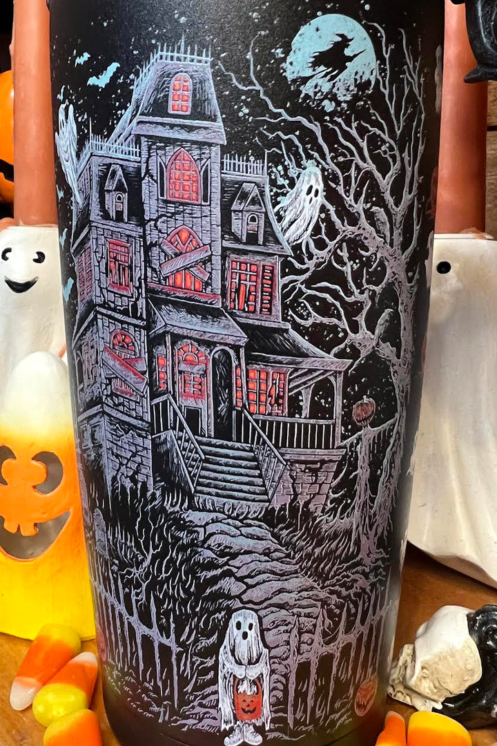 halloween horror  travel mug
